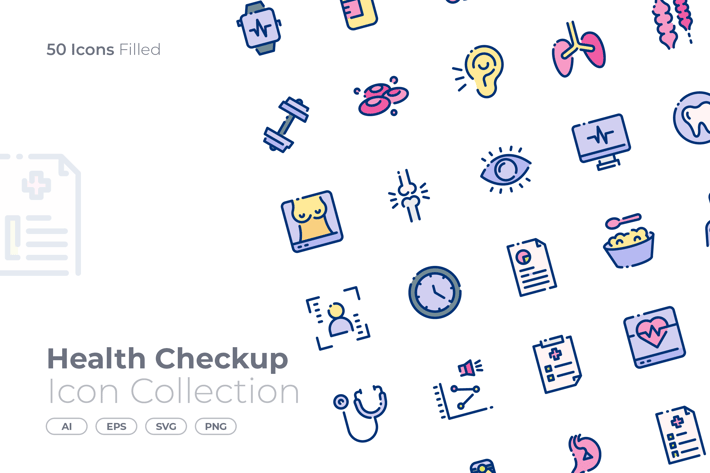 Health Checkup Filled Icon