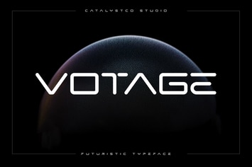 Votage Futuristic Typeface
