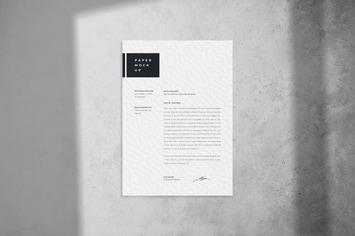 Flyer and Letter Mockup PSD Template