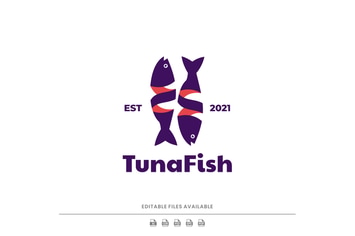 Tuna Fish Simple Logo