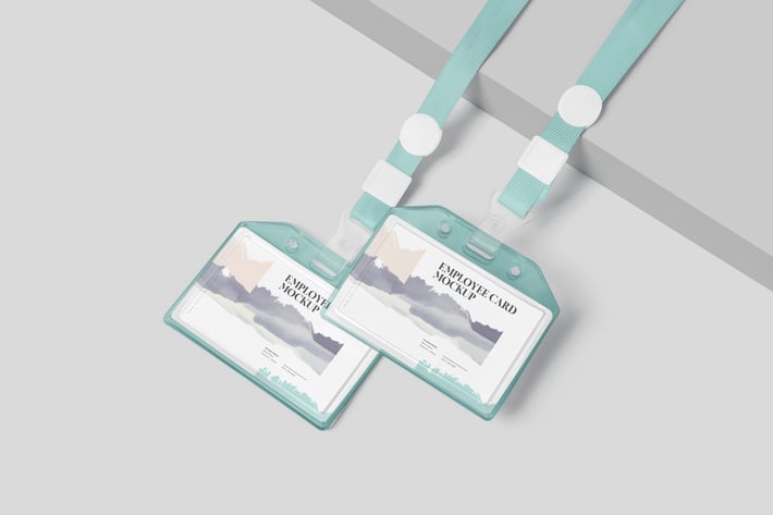 Horizontal Employee Card Mockups