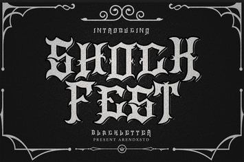 ShockFest Blackletter Font