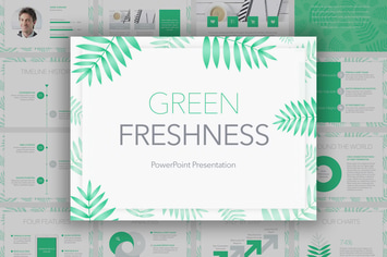 Green Freshness PowerPoint Template
