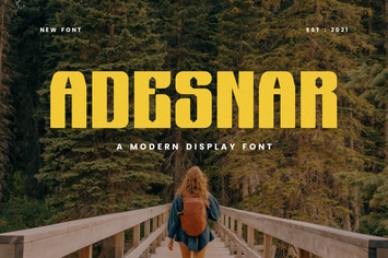 Adesnar - Modern Display Font