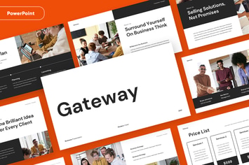 GATEWAY - Clean Business Pitch Powerpoint