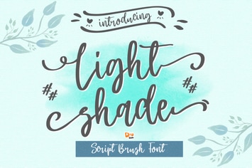 Light Shade - Script Font