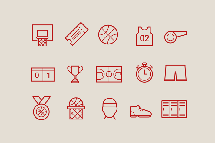 15 Basketball Icons