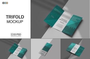 Trifold Brochure Mockup V.2