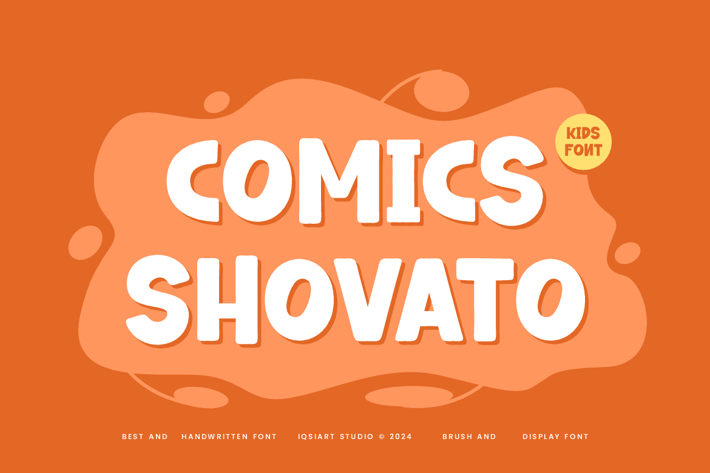 Comics Shovato - Paint & Chalk Font