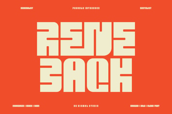 Rene Back - Heavy Bold Font