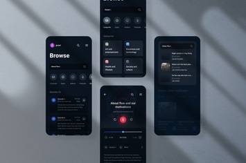 Application Screen Mockup PSD Template