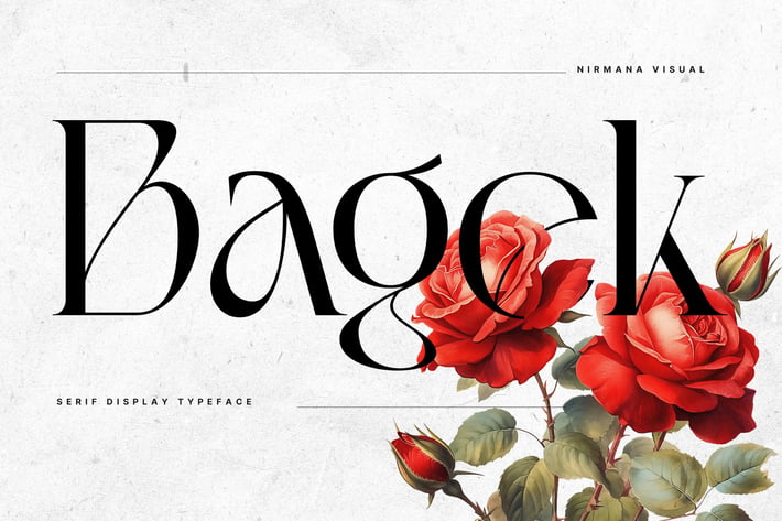 Bagek - Modern Branding Logo Font