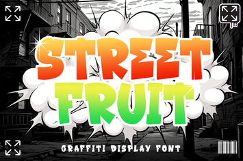 STREET FRUIT Modern Display Graffiti Font