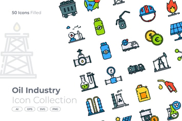 Oil Industry Filled Icon
