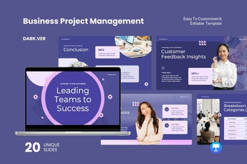 Business Project Management Dark Ver. - Keynote