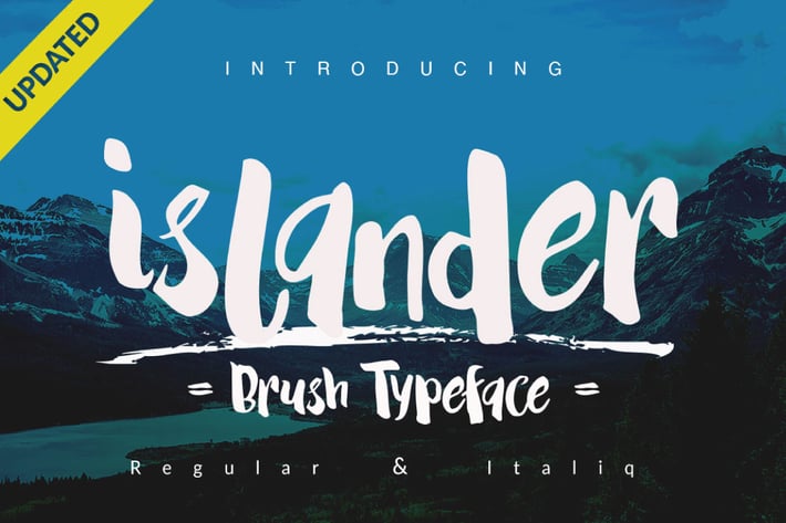 Islander Font Brush logotype
