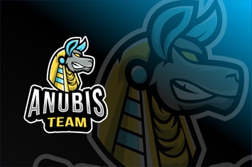 Anubis Team Esport Logo Template