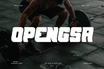 Opengsa - Gym Sport Font