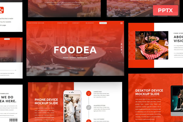 Foodea - Food Powerpoint Presentation Template