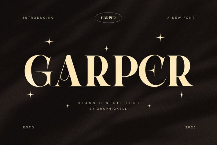Garper Elegant Serif Font Typeface