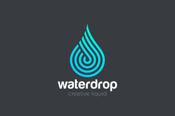 Logo Water Drop Aqua Droplet Waterdrop Drink