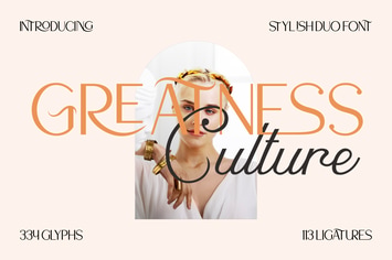 Greatness Culture - Stylish Duo Font