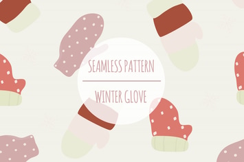Winter Glove – Seamless Pattern