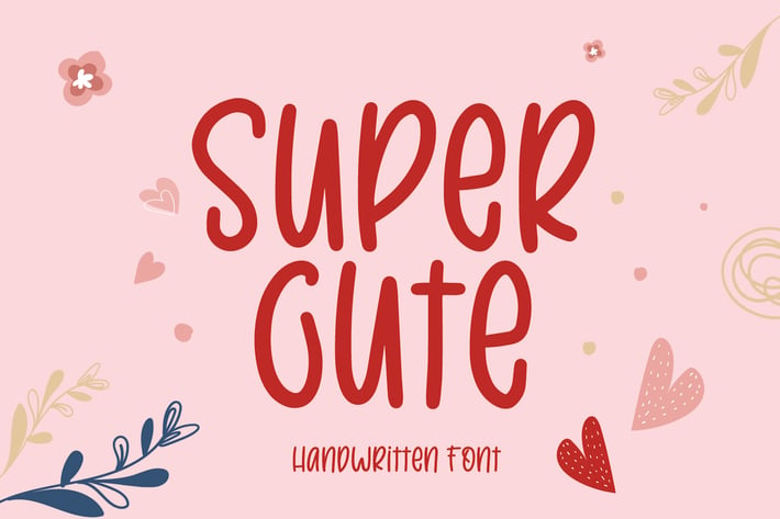 Super Cute - Quirky Handwritten Font