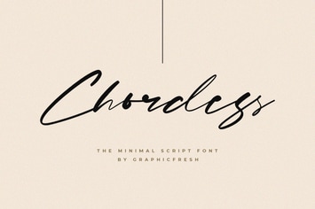 Chordess - The Minimal Script Font