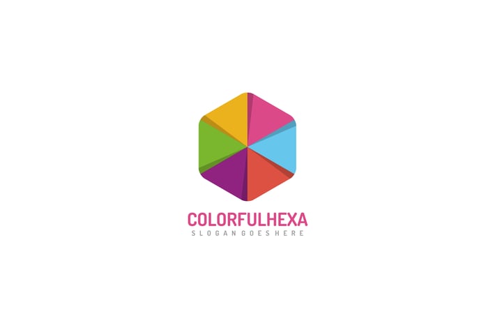 Colorful Hexagon Logo