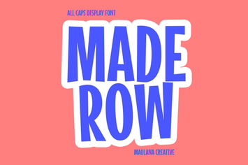 Maderow Display Font