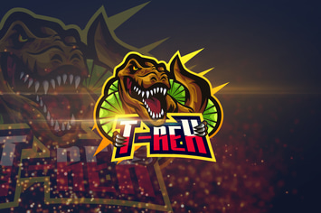 T-Rex - AI and PSD eSport Logo Template