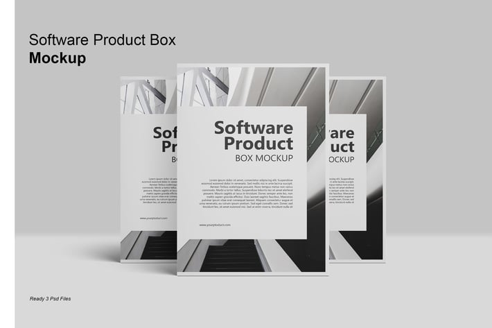 3 Psd Software Box - Mockup Vol. 4