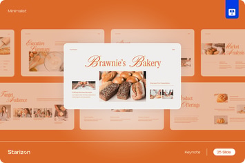 Orange Minimals Business Plan Keynote • 002