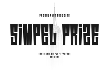 Simpel Prize - Sans Serif Display Typeface