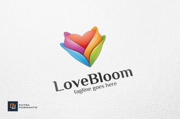 Love Bloom / Heart - Logo Template