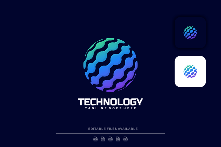 Technology Gradient Logo