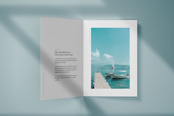 Vertical Bifold Brochure Mockup