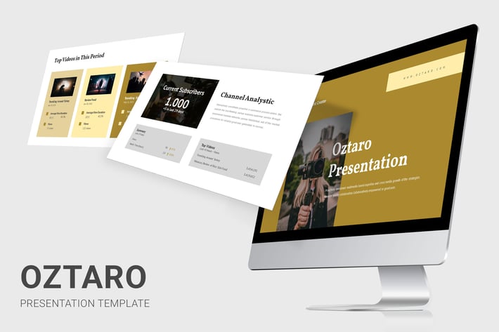 Oztaro - Video Content Creator Powerpoint