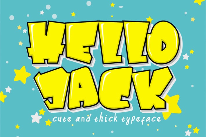 Hello Jack - Thick Display Font