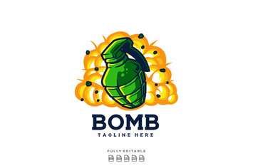Bomb Logo Template