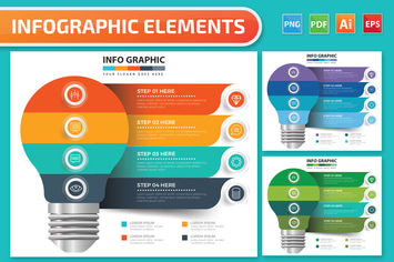 Light Bulb Infographics design