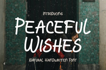 Peaceful Wishes - Natural Handwriting Font