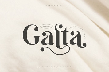 Gafta - Elegant Bold Serif Font