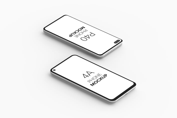 4A Phone & P40 Phone Mockup