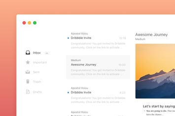 Mail App UI Template