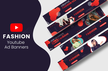 Fashion YouTube Channel Banners Template