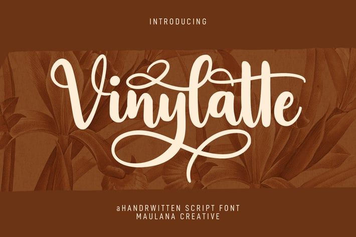 Vinylatte Fancy Handwritten Script Font
