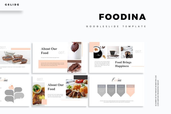 Foodina - Google Slides Template