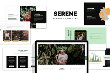 Serene : Nature Fashion Style Lookbook Keynote